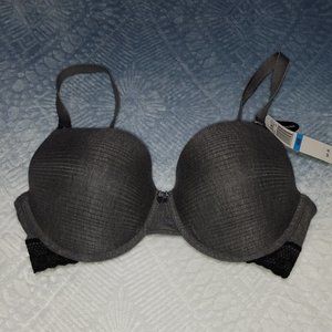 Women's Felina Gray & Black Bra Size 34DDD Retail $45.00.